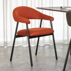 LABEL51 Eetkamerstoel Amaze - Rust - Breathe - Zwart Metalen Frame