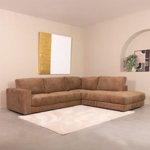 LABEL51 Hoekbank Valero - Retro Taupe - Tresor - Rechts Voorstaand