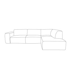 LABEL51 Hoekbank Verona - Naturel - Silencio