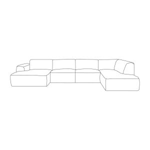 LABEL51 Hoekbank Verona - Naturel - Crown