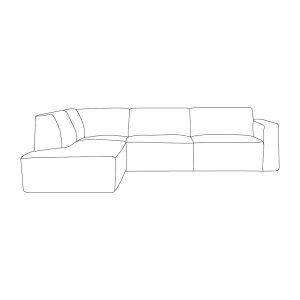 LABEL51 Hoekbank Kay - Naturel - Cloud