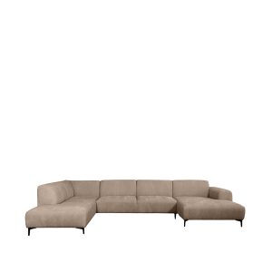 LABEL51 Hoekbank Merido - Taupe - Raven - Links Voorstaand