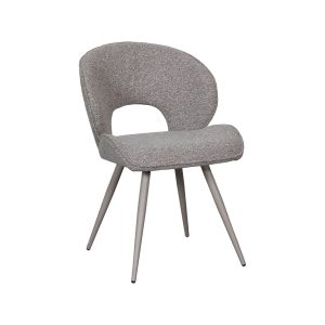 LABEL51 Eetkamerstoel Sakura - Mushroom - Royal Boucle - Taupe Metalen Frame