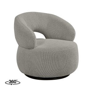 LABEL51 Fauteuil Nusenna - Mushroom - Royal Boucle - One size