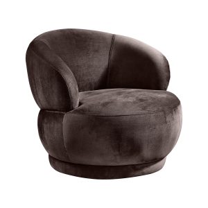 LABEL51 Fauteuil Lobby - Taupe - Fluweel - 1-Zits