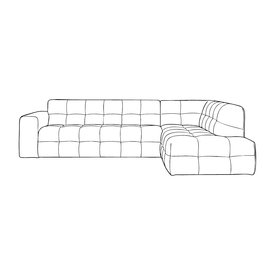 LABEL51 Hoekbank Lorenzo - Naturel - Tresor