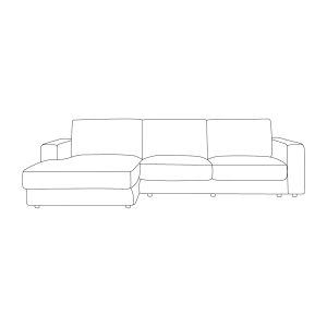 LABEL51 Hoekbank Valero - Naturel - Cloud