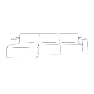 LABEL51 Hoekbank Kay - Crown Forest 12 - Geweven - Loungebank Links