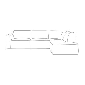 LABEL51 Hoekbank Kay - Naturel - Cloud