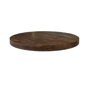 LABEL51 Eetkamertafel Tafelblad Rond - Espresso - Mangohout - 140 cm - Rond