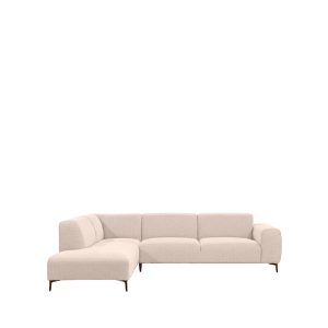 LABEL51 Hoekbank Merido - Naturel - Velours - Links Voorstaand