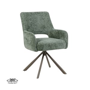 LABEL51 Eetkamerstoel Bergerac - Hunter - Haga - Brons Metalen Frame