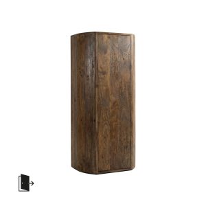 LABEL51 Bergkast Saya - Espresso - Mangohout - 140 cm - Rechts