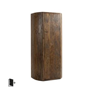 LABEL51 Bergkast Saya - Espresso - Mangohout - 160 cm - Rechts