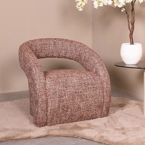 LABEL51 Fauteuil Antibes - Cherry Chocolate - Geweven