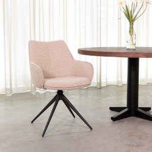 LABEL51 Eetkamerstoel Sawa - Naturel - Royal Boucle