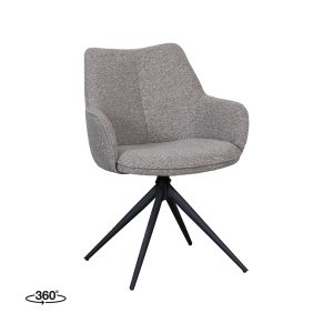 LABEL51 Eetkamerstoel Sawa - Mushroom - Royal Boucle