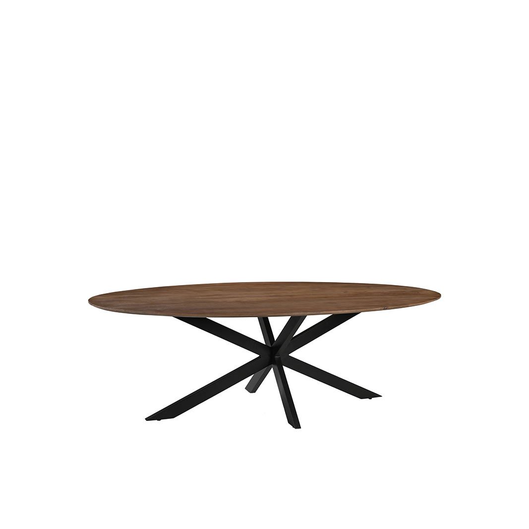 LABEL51 Eetkamertafel James - Nature Smooth - Mangohout - 190 cm - Ovaal