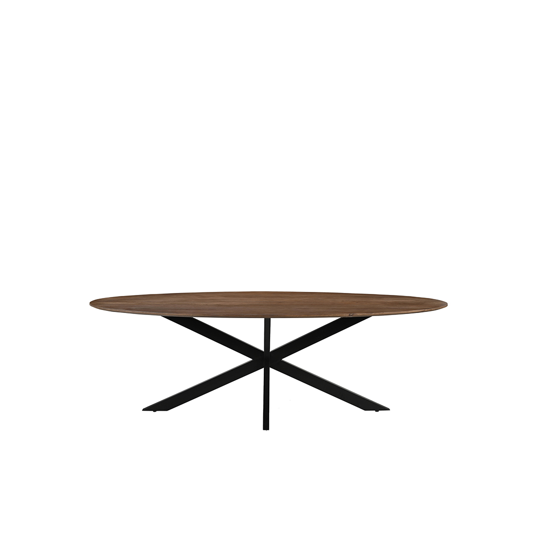 LABEL51 Eetkamertafel James - Nature Smooth - Mangohout - 190 cm - Ovaal James