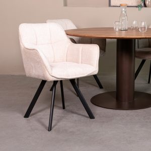 LABEL51 Eetkamerstoel Riley - Naturel - Tresor