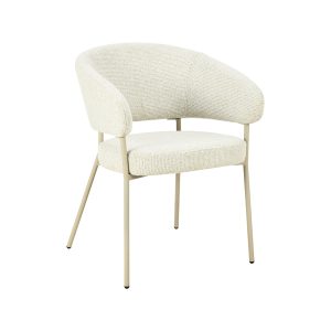 LABEL51 Eetkamerstoel Takumi - Naturel - Prestige - Beige Metale Frame