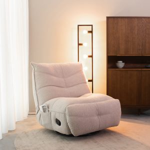 LABEL51 Fauteuil Take It Easy - Antraciet - Boucle - One Size