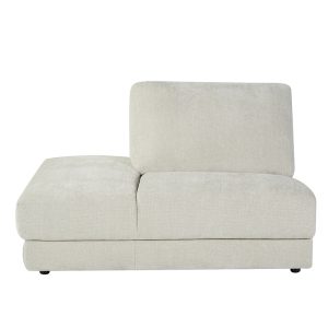 LABEL51 Bank Tivoli - Naturel - Chenille - Ottomane Links Voorstaand