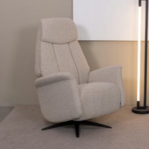 LABEL51 Fauteuil Oslo - Naturel - Boucle - 1-Motorig