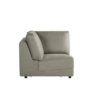 LABEL51 Bank Tivoli - Taupe - Kunstleder - Hoek