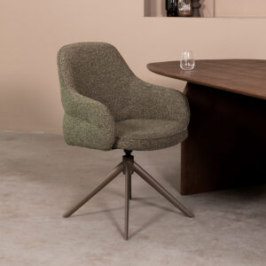 LABEL51 Eetkamerstoel Bern - Forest - Boucle - Forest Metalen Frame