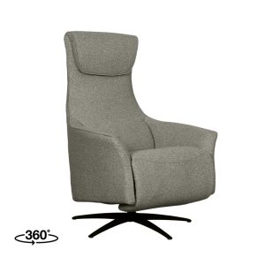 LABEL51 Fauteuil Lund - Mushroom - Boucle - 2-Motorig - Met Massagefunctie