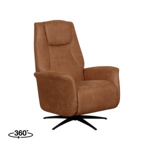 LABEL51 Fauteuil Stockholm - Cognac - Kunstleder - 1-Motorig